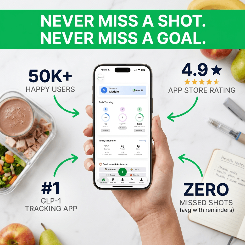Dose AI vs Shotsy alternative comparison for GLP-1 tracking and meal logging 2025