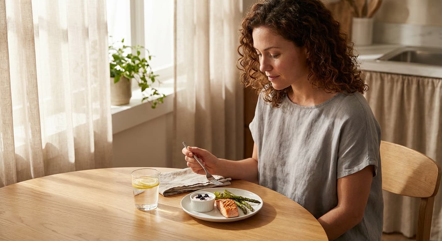 Healthy nutrient-dense meal portions for GLP-1 medication users on Ozempic or Wegovy