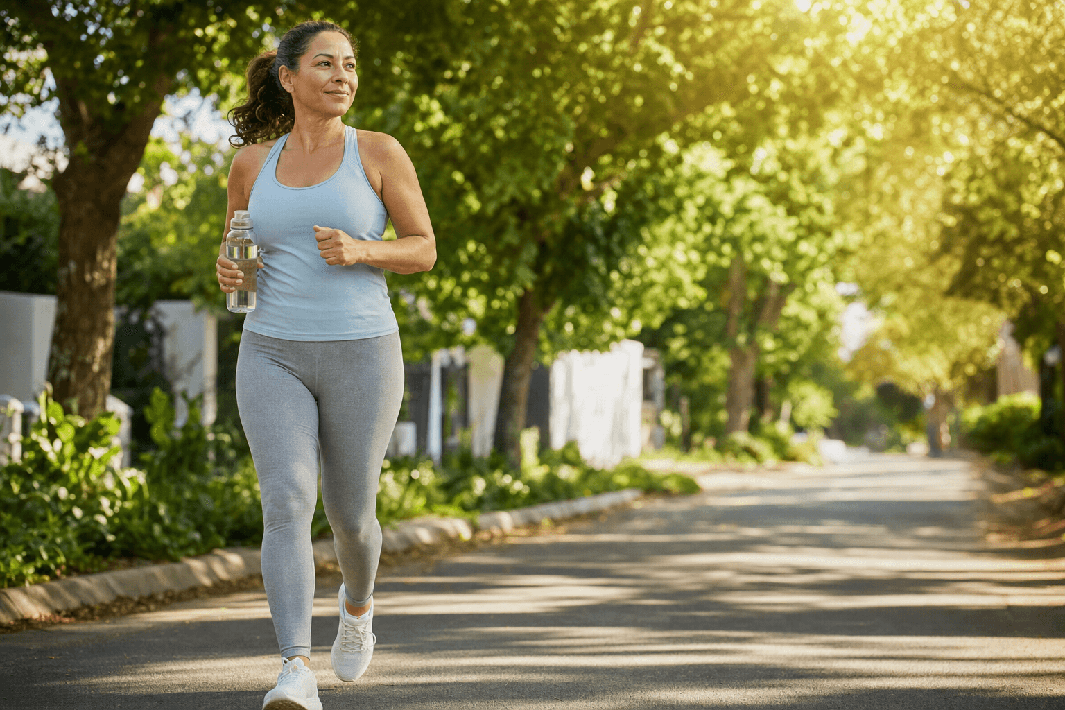 Person starting a beginner running routine while managing GLP-1 medication like Ozempic safely