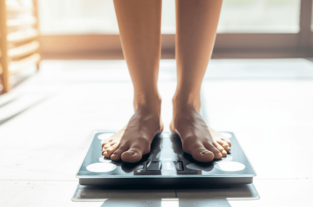 Weight loss medication comparison with Wegovy and Zepbound prescription bottles side by side on medical consultation table