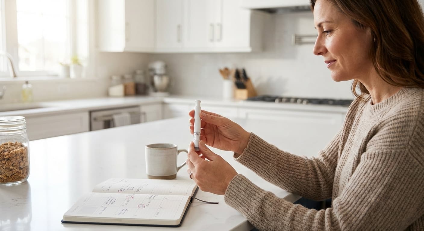 Zepbound injection pen with weekly dosing schedule for GLP-1 weight loss treatment