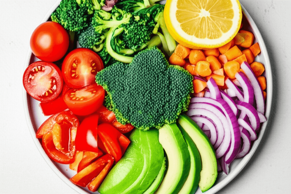 Futuristic medical research lab with GLP-1 medication models and digital health technology screens