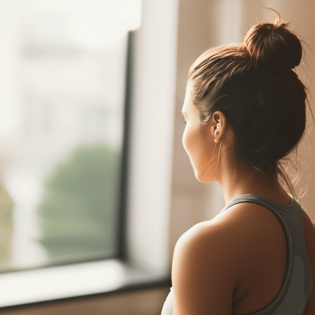 Zepbound medication side effects with woman experiencing nausea and stomach discomfort at home